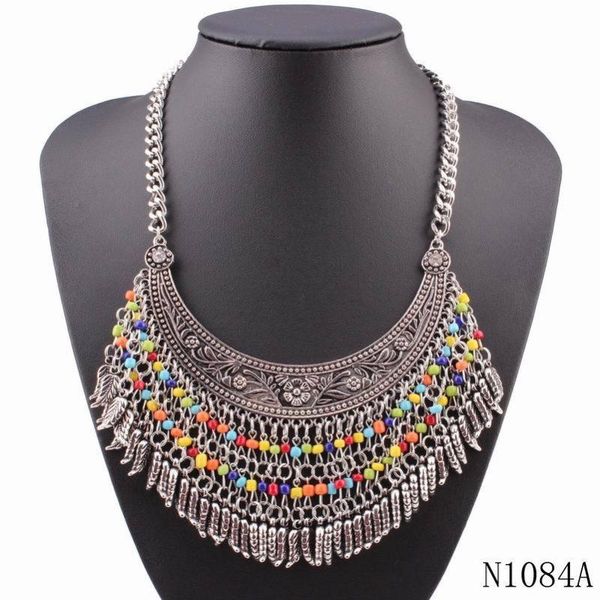2020 fashion new design gold color necklace statement chunky pendant vintage charm necklace for women gifts, Silver
2020 fashion new design gold color necklace statement chunky pendant vintage charm necklace for women gifts, Silver