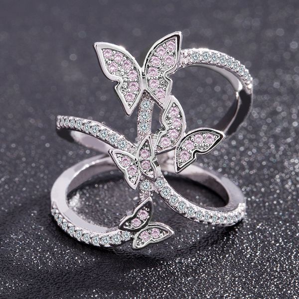 butterfly crystal zircon ring for women girls trendy wedding bands fashion party rings jewelry us size 6-10, Golden;silver
butterfly crystal zircon ring for women girls trendy wedding bands fashion party rings jewelry us size 6-10, Golden;silver
