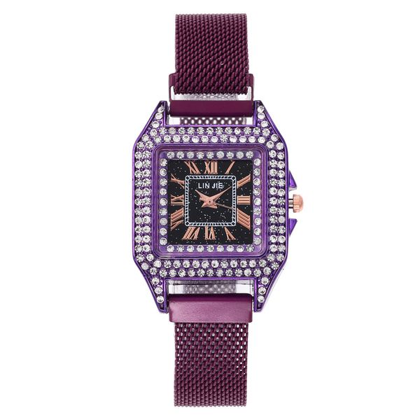 fashion ladies watch magnet luxury women wrist watches quartz clock female square watches crystal dial party dress gifts new, Slivery;brown
fashion ladies watch magnet luxury women wrist watches quartz clock female square watches crystal dial party dress gifts new, Slivery;brown