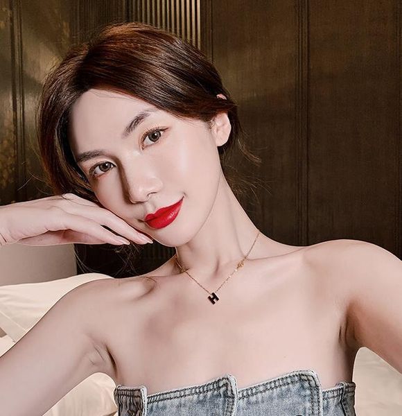hongcheng jewellery simple letter h pendant necklace for women clavicle chain titanium steel statament choker necklaces hc235, Silver
hongcheng jewellery simple letter h pendant necklace for women clavicle chain titanium steel statament choker necklaces hc235, Silver