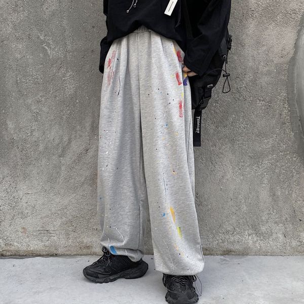 autumn graffiti straight pants men's fashion retro casual pants men streetwear loose hip-hop trousers mens joggers track, Black 
autumn graffiti straight pants men's fashion retro casual pants men streetwear loose hip-hop trousers mens joggers track, Black