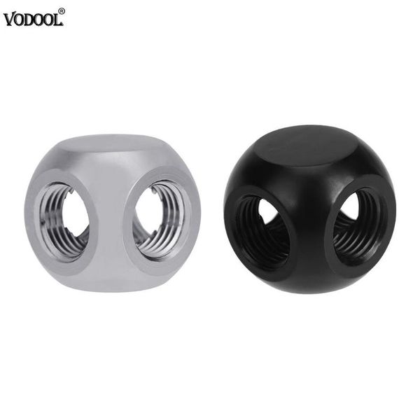 brass g1/4 inner thread 4 way water tube connector splitter tee fittings ball shaped adapter for pc water cooling black silver
brass g1/4 inner thread 4 way water tube connector splitter tee fittings ball shaped adapter for pc water cooling black silver