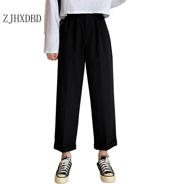 2020 autumn european and american women's suit ankle-length pants basic casual style gray mid-waist trousers women lady clothes, Black;white
2020 autumn european and american women's suit ankle-length pants basic casual style gray mid-waist trousers women lady clothes, Black;white