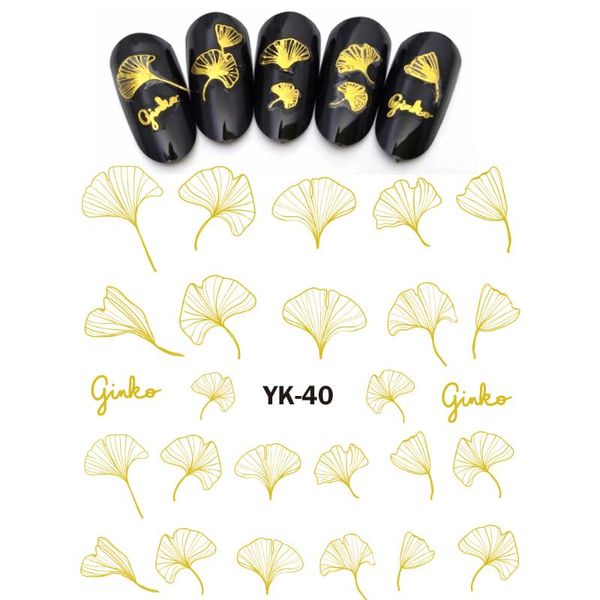 stickers & decals uprettego gold/ silver water metallic nail flower ginko transparent petals leaf orchid lotus narcissus yk37-42, Black
stickers & decals uprettego gold/ silver water metallic nail flower ginko transparent petals leaf orchid lotus narcissus yk37-42, Black