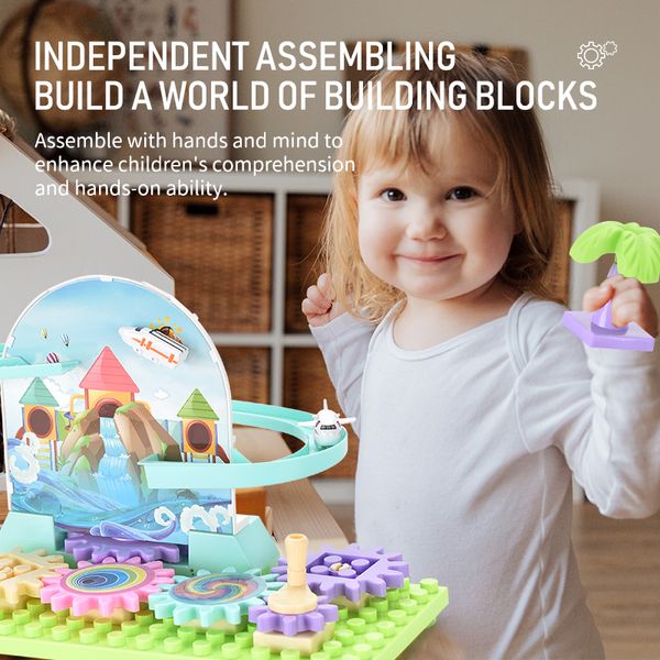kid early educational puzzle toy cars track set diy manual assembling gear building block rail toy
kid early educational puzzle toy cars track set diy manual assembling gear building block rail toy