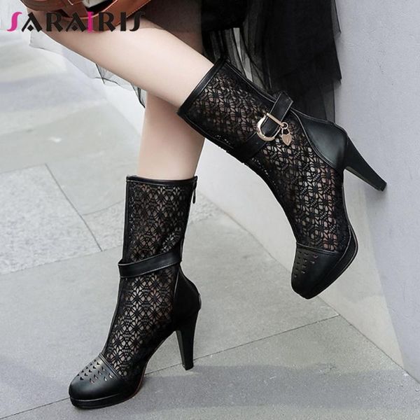 sarairis элегантная женщина молния марка boots лето boots женщины выдалбливают пряжка металл твердые mid теленок обувь женщина, Black
sarairis элегантная женщина молния марка boots лето boots женщины выдалбливают пряжка металл твердые mid теленок обувь женщина, Black