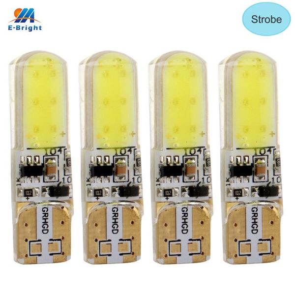 ym e-bright 4 pcs t10 cob 12 smd silica cool white 194 168 led strobe lights car flash 2 modes auto bulbs blue red green amber
ym e-bright 4 pcs t10 cob 12 smd silica cool white 194 168 led strobe lights car flash 2 modes auto bulbs blue red green amber