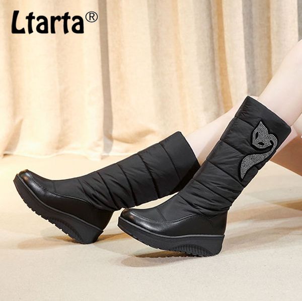 boots ltarta 2021 winter snow women's cotton waterproof down thick hair warm student shoes bottom hx-45, Black
boots ltarta 2021 winter snow women's cotton waterproof down thick hair warm student shoes bottom hx-45, Black