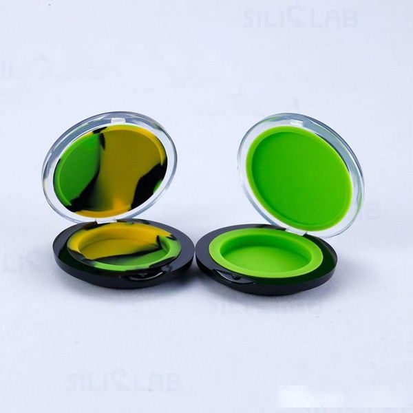 round style wax container silicone jars black clear shell 6ml non-stick dry herb concentrate jar bho extractor plastic case
round style wax container silicone jars black clear shell 6ml non-stick dry herb concentrate jar bho extractor plastic case