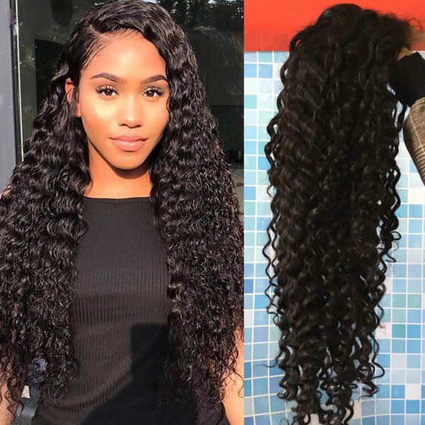 13x4 lace front human hair wigs brazilian deep wave human hair lace front wig with pre plucked 150% 180 density remy hair wig, Black
13x4 lace front human hair wigs brazilian deep wave human hair lace front wig with pre plucked 150% 180 density remy hair wig, Black