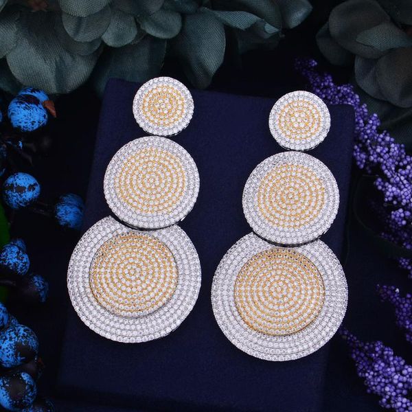 godki 75mm luxury popular luxury round design full mirco pave crystal zircon earrings fashion jewelry for women, Silver
godki 75mm luxury popular luxury round design full mirco pave crystal zircon earrings fashion jewelry for women, Silver