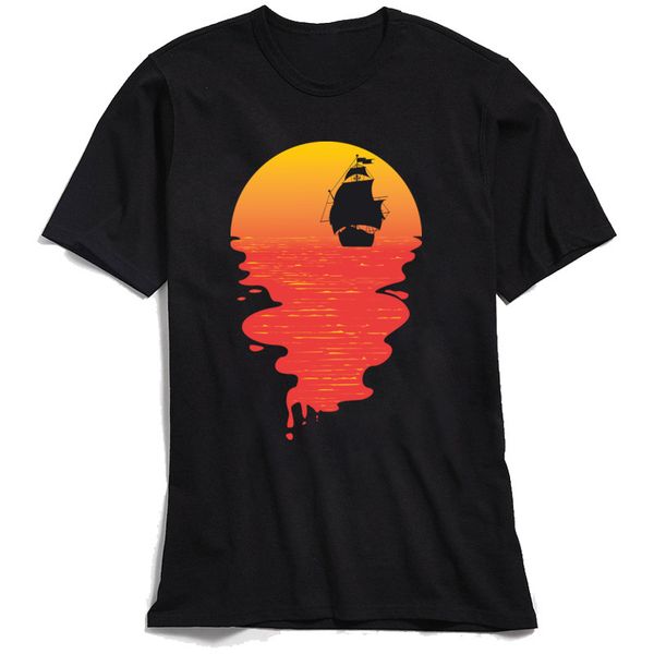 new arrival men t-shirts sunset pirate ship tshirt o-neck short sleeve cotton fabric shirt group clothing black tees casual
new arrival men t-shirts sunset pirate ship tshirt o-neck short sleeve cotton fabric shirt group clothing black tees casual