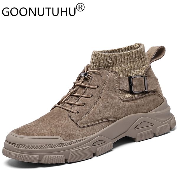 boots 2021 style fashion men's ankle casual leather shoes male socks retro boot man work shoe comfortable desert for men, Black
boots 2021 style fashion men's ankle casual leather shoes male socks retro boot man work shoe comfortable desert for men, Black