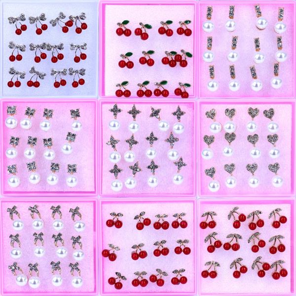 stud factory wholesale zinc alloy earring with shining rhinestones ear studs 6pairs/lot cherry design, Golden;silver
stud factory wholesale zinc alloy earring with shining rhinestones ear studs 6pairs/lot cherry design, Golden;silver