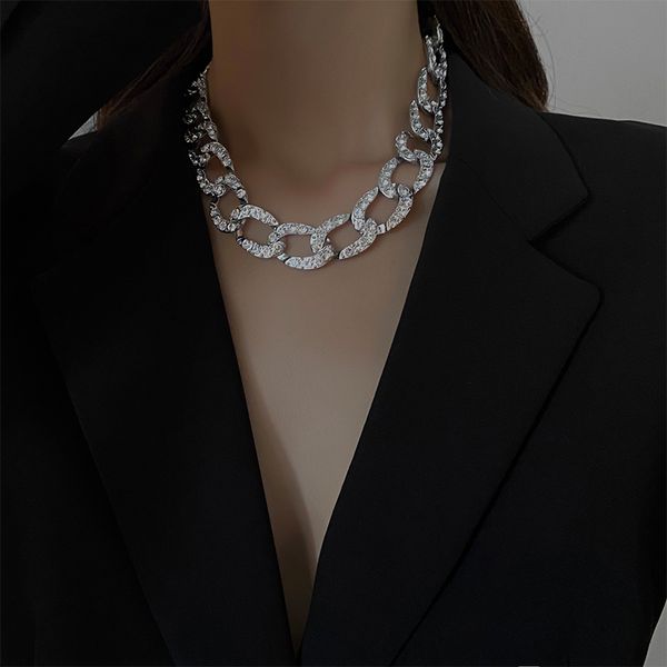 punk metal choker crystal necklace collar statement hip hop big chunky aluminum gold color thick chain necklace women jewelry, Golden;silver
punk metal choker crystal necklace collar statement hip hop big chunky aluminum gold color thick chain necklace women jewelry, Golden;silver