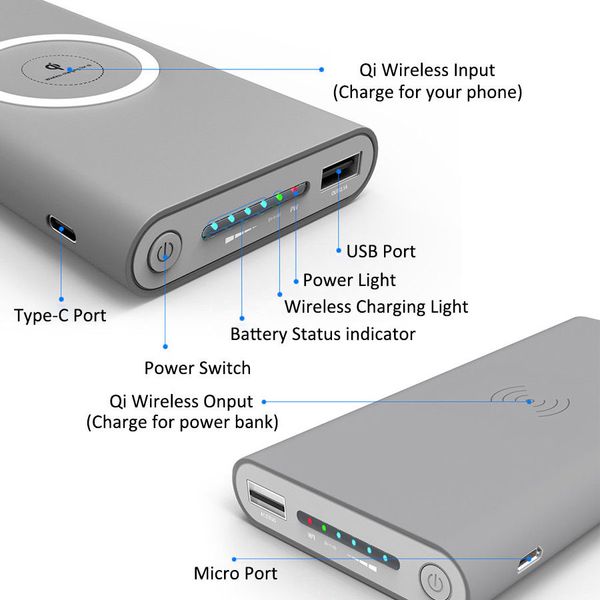 10000mah universal portable power bank qi wireless charger for iphone 11 11pro x xr xs max powerbank mobile phone wireless charger
10000mah universal portable power bank qi wireless charger for iphone 11 11pro x xr xs max powerbank mobile phone wireless charger