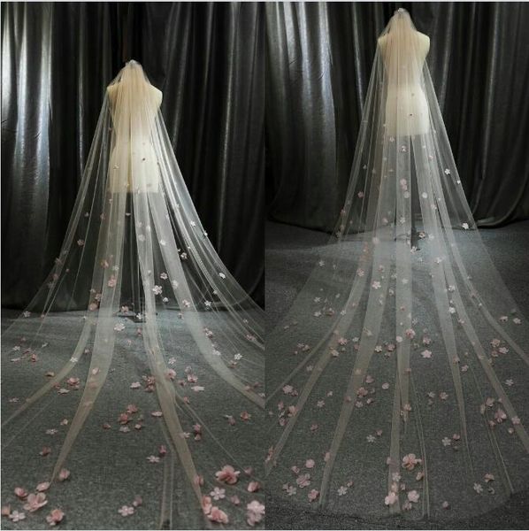 pink floral wedding veils custom made one layer appliqued bridal veil veu de noiva wedding veil, Black
pink floral wedding veils custom made one layer appliqued bridal veil veu de noiva wedding veil, Black