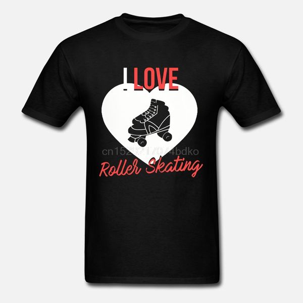 men tshirt roller skating - i love roller skating - men's t-shirt women t-shirt tees top