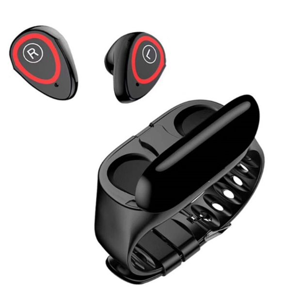 m1 tws dual bluetooth earphone ai smart bracelet watch men heart rate monitor smart wristband long time standby sport watch
m1 tws dual bluetooth earphone ai smart bracelet watch men heart rate monitor smart wristband long time standby sport watch