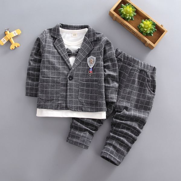 autumn fashion bow tie boys clothes children set 3 pieces long sleeve boy suit children costume kids o-neck clothing, White
autumn fashion bow tie boys clothes children set 3 pieces long sleeve boy suit children costume kids o-neck clothing, White