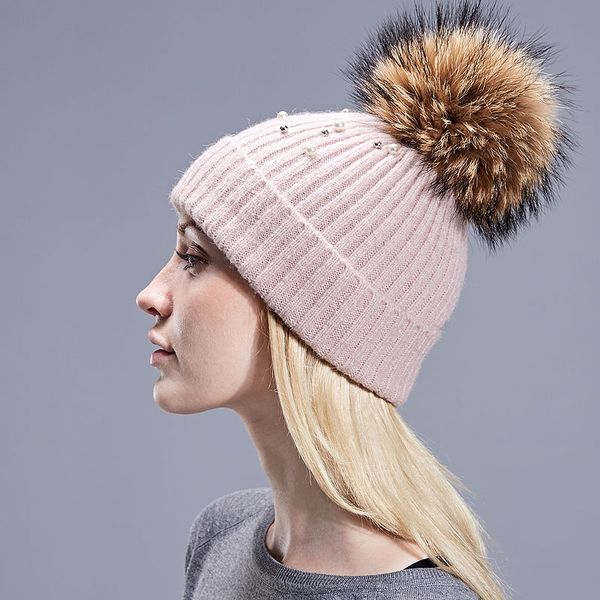 fashion knitted hat real natural fur pom poms pearl beanies for women girl female beanie cap pompom winter hats skullies beaines, Blue;gray
fashion knitted hat real natural fur pom poms pearl beanies for women girl female beanie cap pompom winter hats skullies beaines, Blue;gray