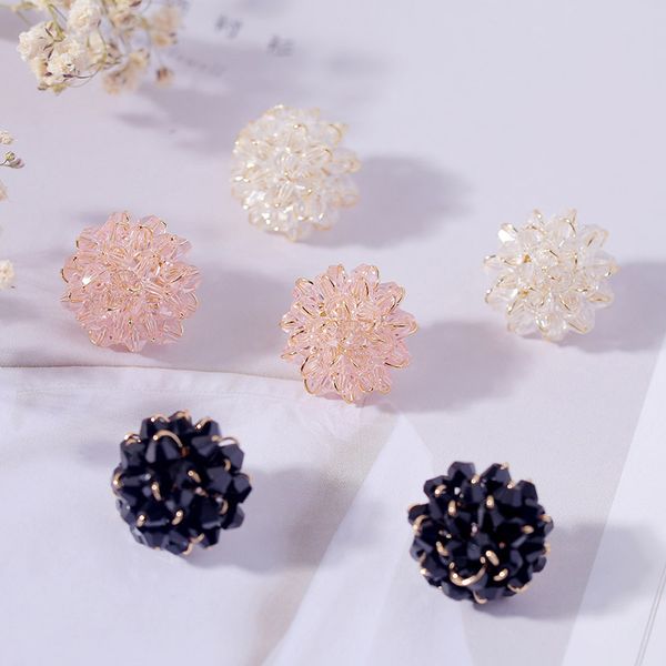 fashion ball crystal stud earrings for women korean style trendy handmade earring kpop accessories ladies party wedding jewelry, Golden;silver
fashion ball crystal stud earrings for women korean style trendy handmade earring kpop accessories ladies party wedding jewelry, Golden;silver
