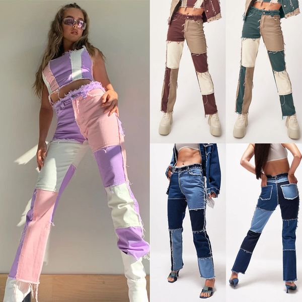 new fashion women straight jeans slim fit pant high waist jeans frayed long pant denim women, Blue
new fashion women straight jeans slim fit pant high waist jeans frayed long pant denim women, Blue