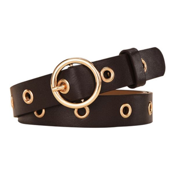 women leather belt round metal pin buckle circle belts brand fashion punk o ring for women belts, Black;brown
women leather belt round metal pin buckle circle belts brand fashion punk o ring for women belts, Black;brown