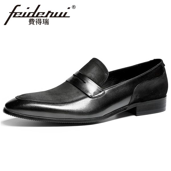 stylish designer men wedding loafers pointed toe slip on man business flats genuine leather formal dress office shoes fhs266, Black
stylish designer men wedding loafers pointed toe slip on man business flats genuine leather formal dress office shoes fhs266, Black