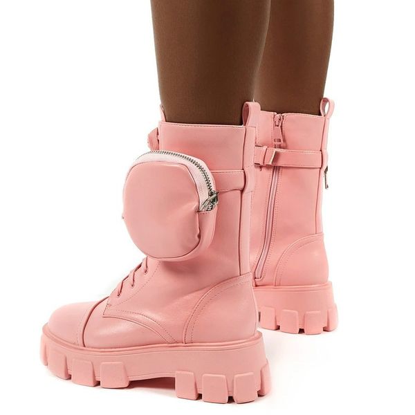 women's autumn boots pocket ladies motorcycles boots female combat runway buckle strap zipper ankle boot woman platform shoes, Black
women's autumn boots pocket ladies motorcycles boots female combat runway buckle strap zipper ankle boot woman platform shoes, Black