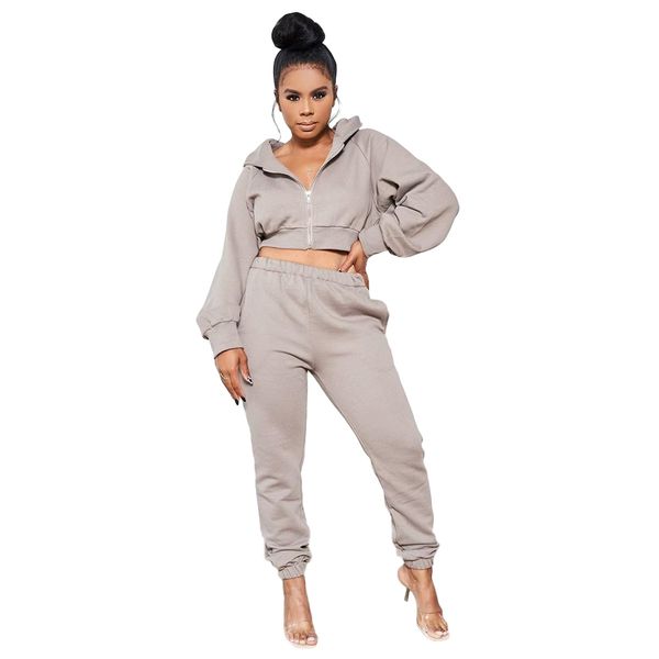 solid colors womens designer 2pcs spring autumn long sleeve sport short women clothing 2 pieces, White
solid colors womens designer 2pcs spring autumn long sleeve sport short women clothing 2 pieces, White