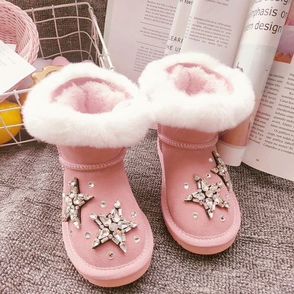 rhinestones toddler girl snow boots cute pink suede leather real fur winter boots 2020 bling crystals warm kids shoes, Black;grey
rhinestones toddler girl snow boots cute pink suede leather real fur winter boots 2020 bling crystals warm kids shoes, Black;grey