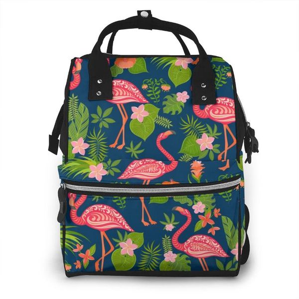 mummy maternity nappy bag pink flamingo and floral leaves large capacity nappy bag travel backpack nursing for baby care
mummy maternity nappy bag pink flamingo and floral leaves large capacity nappy bag travel backpack nursing for baby care