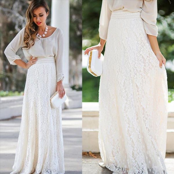 women skirt summer casual lace double layer pleated long maxi skirt elastic waist skirt daily 2020 f9, Black
women skirt summer casual lace double layer pleated long maxi skirt elastic waist skirt daily 2020 f9, Black