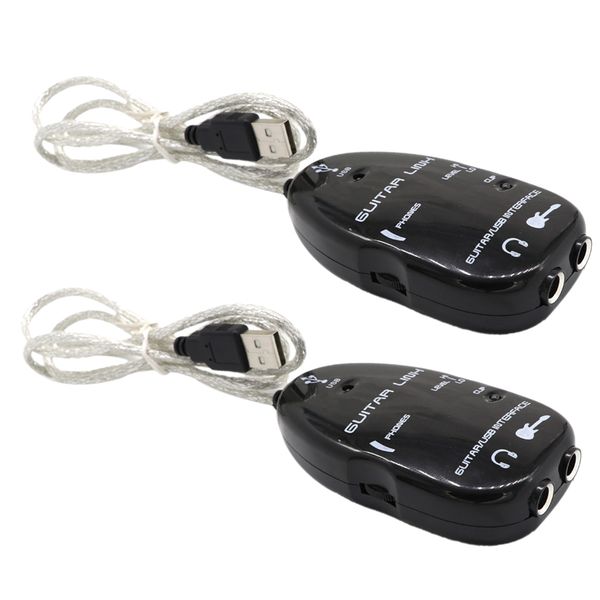 2pieces электрогитара интерфейс link audio usb кабель адаптера к компьютеру для pc / mac black
2pieces электрогитара интерфейс link audio usb кабель адаптера к компьютеру для pc / mac black