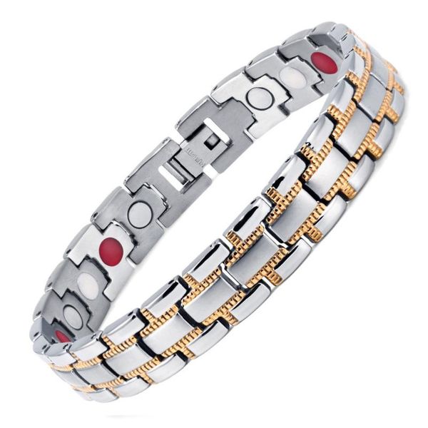 fashion jewelry healing magnetic 316l stainless steel bracelet for men women 8.5" bracelets bangles, Black
fashion jewelry healing magnetic 316l stainless steel bracelet for men women 8.5" bracelets bangles, Black