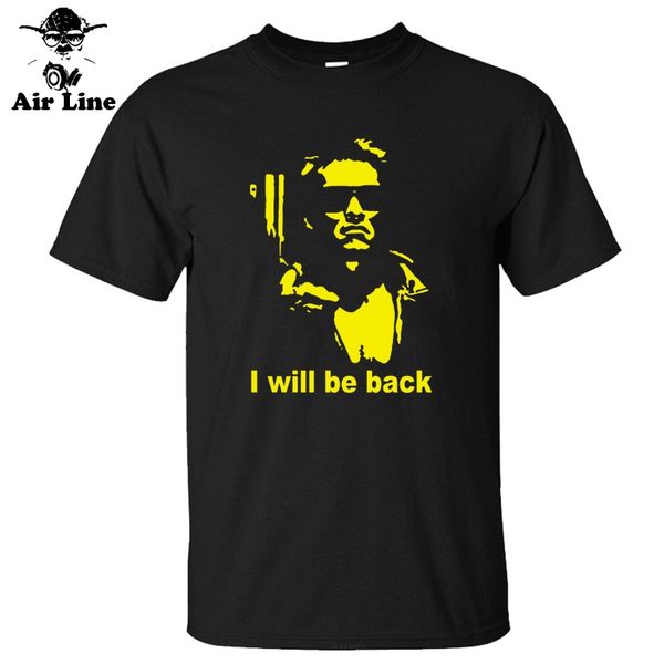 new summer the terminator arnold schwarzenegger i will be back t-shirt men cotton printed short-sleeve t shirt
new summer the terminator arnold schwarzenegger i will be back t-shirt men cotton printed short-sleeve t shirt