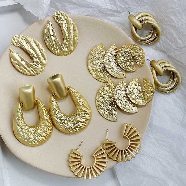 aensoa fashion statement earrings 2020 new geometric gold color earrings for women big hanging dangle drop earring jewelry gift, Silver
aensoa fashion statement earrings 2020 new geometric gold color earrings for women big hanging dangle drop earring jewelry gift, Silver