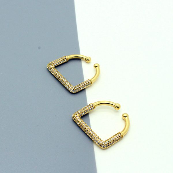 hoop & huggie 1pair punk trendy rhinestone square ear cuff earrings for women men no piercing fake cartilage earring small clips jewelry, Golden;silver
hoop & huggie 1pair punk trendy rhinestone square ear cuff earrings for women men no piercing fake cartilage earring small clips jewelry, Golden;silver