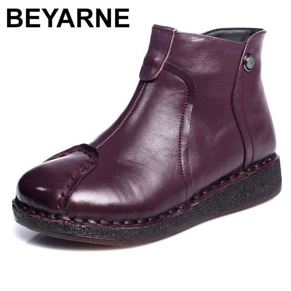boots beyarne 2021autumn genuine leather woman winter shoes women handmade plush slip on ankle for flat heel zip, Black
boots beyarne 2021autumn genuine leather woman winter shoes women handmade plush slip on ankle for flat heel zip, Black