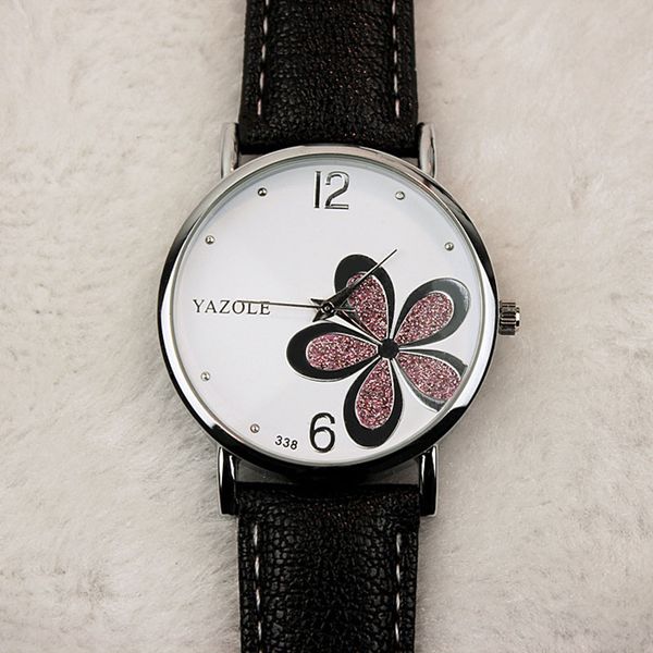 wristwatches yazole women quartz watches fashion flower wristwatch leather straps wrist watch ladies rhinestone relogio feminino, Slivery;brown
wristwatches yazole women quartz watches fashion flower wristwatch leather straps wrist watch ladies rhinestone relogio feminino, Slivery;brown