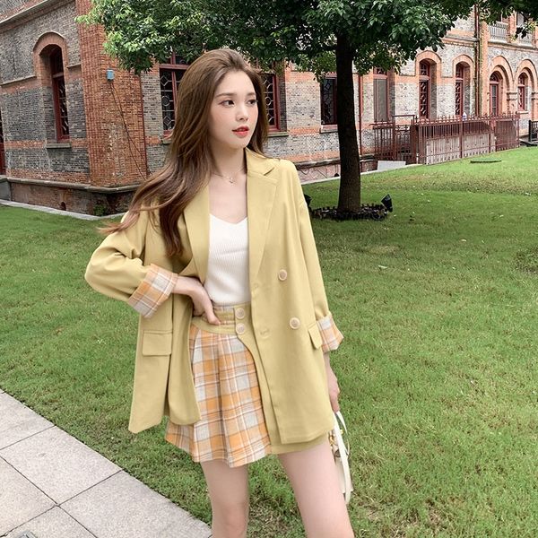 temperament goddess style fashion jacket plaid skirt summer mid-length small suit jacket high waist plaid skirt two-piece suit phknf, Gray
temperament goddess style fashion jacket plaid skirt summer mid-length small suit jacket high waist plaid skirt two-piece suit phknf, Gray