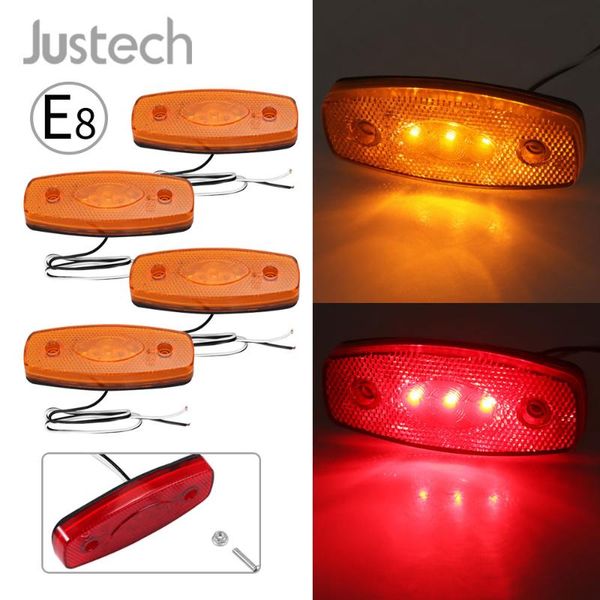 justech 4pcs 12v/24v universal side marker lights with e-marked waterproof storbe beacon car lights yellow/red for car truck
justech 4pcs 12v/24v universal side marker lights with e-marked waterproof storbe beacon car lights yellow/red for car truck