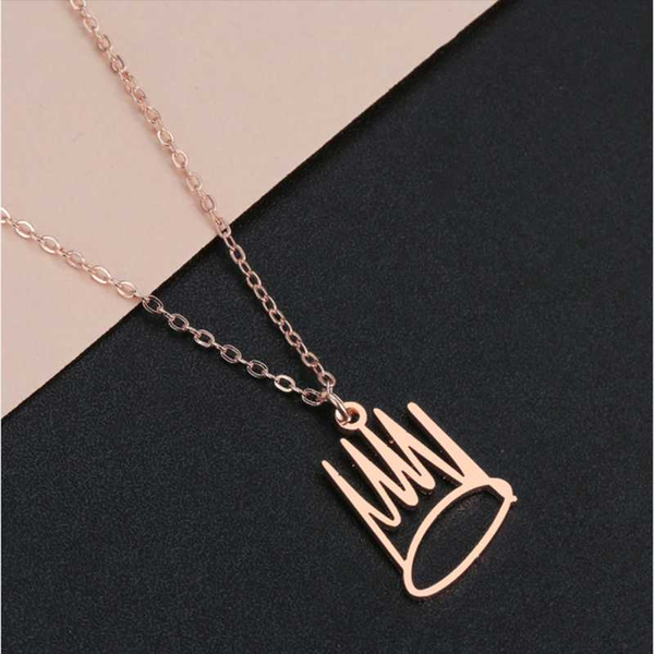 pendant necklaces dainty gold color born sinner crown jewelry minimalist necklace chokers for women stainless steel, Silver
pendant necklaces dainty gold color born sinner crown jewelry minimalist necklace chokers for women stainless steel, Silver
