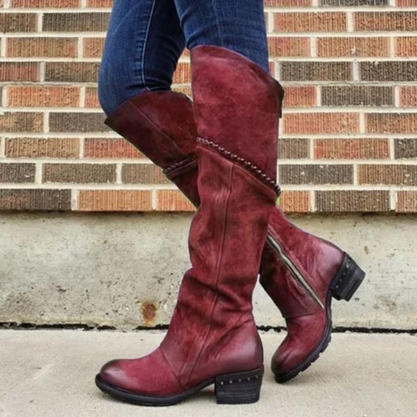 women boots pu leather zipper retro casual womans booties gladiator low heel shoes ladies fashion botas mujer invierno tw501, Black
women boots pu leather zipper retro casual womans booties gladiator low heel shoes ladies fashion botas mujer invierno tw501, Black