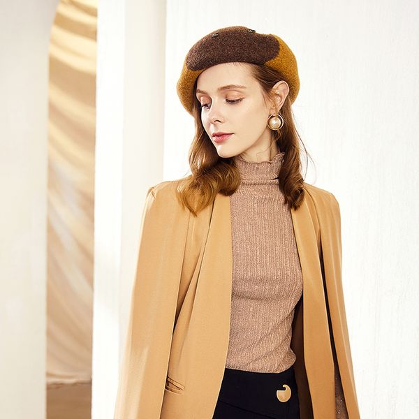 berets h773 lady wool beret hat autumn winter fashion simple casual cap women warm thick outdoor shopping party girl hats, Blue;gray
berets h773 lady wool beret hat autumn winter fashion simple casual cap women warm thick outdoor shopping party girl hats, Blue;gray