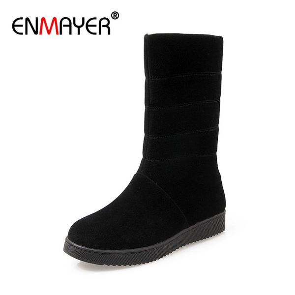 boots enmayer flat with round toe slip-on snow cow suede solid velvet mid-calf sewing black thick heel woman shoes
boots enmayer flat with round toe slip-on snow cow suede solid velvet mid-calf sewing black thick heel woman shoes