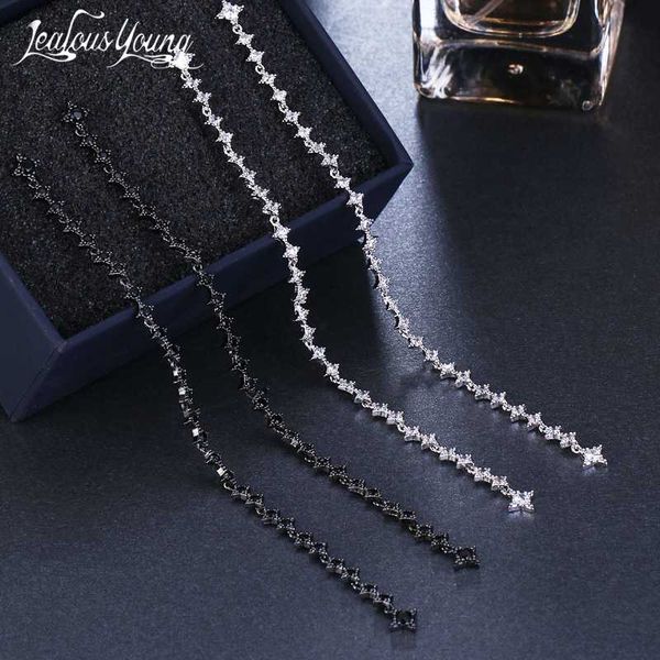 dangle & chandelier 2021 classic long zircon drop earrings for women luxury wedding black gun jewelry gift brinco bijoux, Silver
dangle & chandelier 2021 classic long zircon drop earrings for women luxury wedding black gun jewelry gift brinco bijoux, Silver