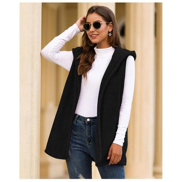 women's jackets women casual hoodie jacket ladies fleece cardigan sleeveless warm solid pockets long outwear jacekts mt4169, Black;brown
women's jackets women casual hoodie jacket ladies fleece cardigan sleeveless warm solid pockets long outwear jacekts mt4169, Black;brown