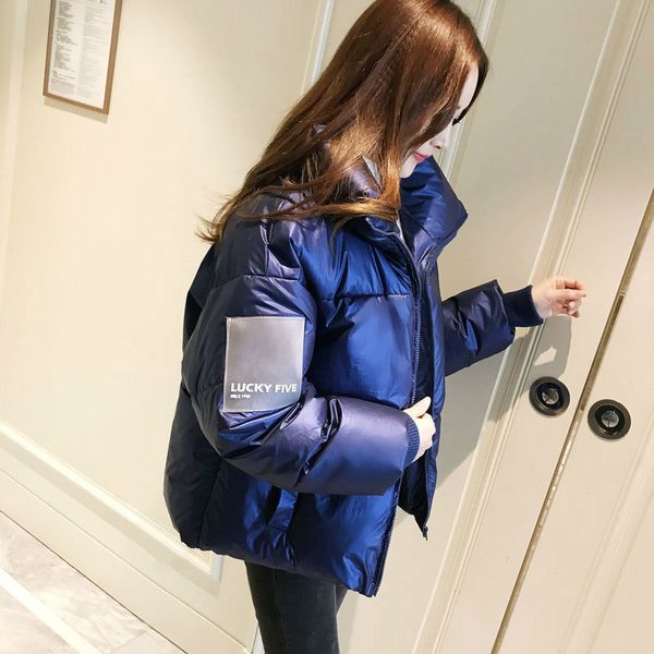 women's down & parkas winter jacket 2021 bread service glossy warm cotton padded jackets parka loose outwear plus size p988, Black
women's down & parkas winter jacket 2021 bread service glossy warm cotton padded jackets parka loose outwear plus size p988, Black